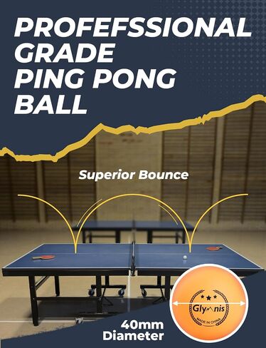Glymnis Ping Pong Paddles Set Table Tennis Rackets with Balls, Storage Case for Indoor Outdoor Table Tennis Paddle Game Accessories in Kuwait