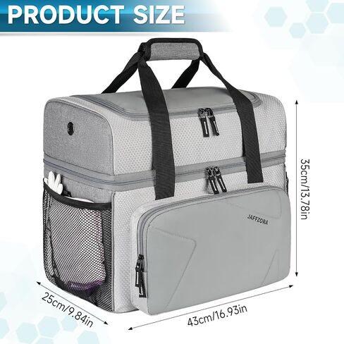 Bowling Ball Bag, 2 Balls Bowling Bag with Ball Holder, Fits a Single Pair of Bowling Shoes Up to Size 16 for Men in Saudi Arabia