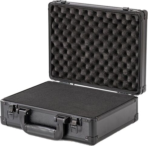 Moubruk Matel Hard Case with Foam, 16" x12" x 6" Storage for camera,cameragear,tools,protective equipment/Customizable Pick & Pluck Foam in Kuwait