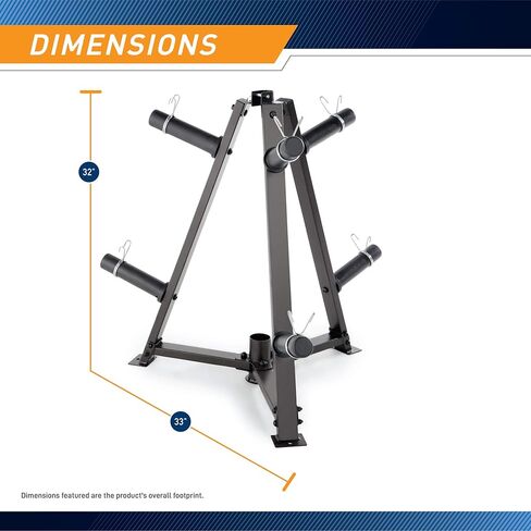 Marcy Olympic Weight Plate Tree for 2-Inch Plates Weight Storage Rack in Saudi Arabia