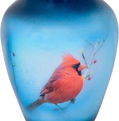 سمارا جرة تذكارية صغيرة مع حافظة مخملية | اختر من بين الالوان الفريدة | رمز معدني صغير لمشاركة الرماد البشري او الحيوانات الاليفة. (الطائر الطنان (ابيض) تذكار) (SN16112102) in Kuwait