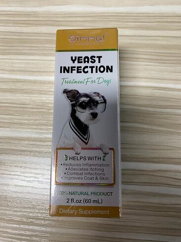 Yeast Infection Treatment for Dogs, Natural Yeast Infection Treatment Supports Dog Itch Relief, Dog Ear Infection, Dog Allergy Relief, Pet Supplies Dog Herbal Supplement, Bacon Flavor - 2 oz in Saudi Arabia