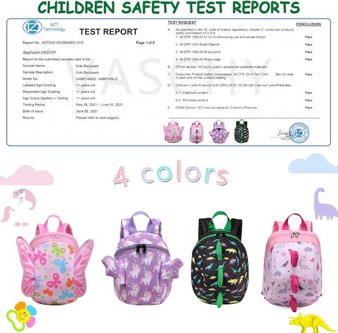 VASCHY Mini Toddler Backpack with Leash, Ultra Lightweight Tiny Little Daycare Backpack in Kuwait