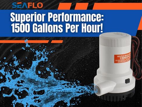 SEAFLO 01-Series 12v 3700 GPH Bilge Pump- 4 Year Warranty! in Saudi Arabia