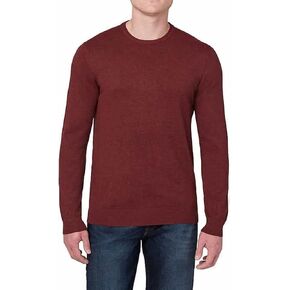 Buffalo David Bitton Men's Long Sleeve Crew Neck Sweater (Red, Large)