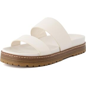 CUSHIONAIRE Women's Noho flatform footbed sandal with +Comfort, Wide Widths Available