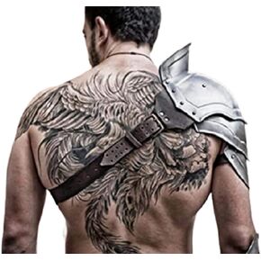 Medieval Steel Pauldron Armor for Gladiator | Medieval Handcrafted Warrior Metal Shoulder Armor for LARP Fantasy