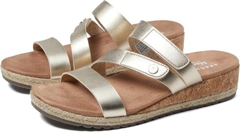 Skechers Women's Martha Stewart Breezie-Shiny Luster Wedge Sandal in Saudi Arabia