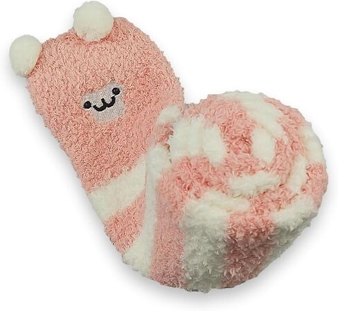 littledreamscomforts لطيف الحيوان المرجان الصوف شتاء دافئ لينة الفخذ العليا جوارب طويلة مخططة 2 أزواج (الباندا الأسود والقرد الوردي) in Saudi Arabia
