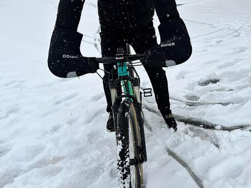 قفازات مقود الدراجة من ODIER، قفازات لراكبي الدراجات، قفازات للشتاء، غطاء حراري للمقود، زوج واحد من الدفء in Kuwait