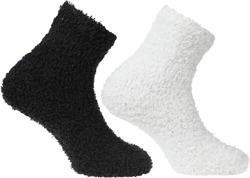 BEARPAW Pawz Women's Solid Lounge Socks Comfy Soft Cute Fuzzy Socks Warm Socks for Women - Women's Cozy Lounge Socks in Saudi Arabia