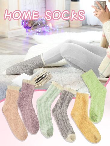 Liitrsh 36 Pairs Warm Plush Grip Socks Non Slip Fuzzy Socks Soft Hospital Socks for Winter Yoga Pilates Sleeping Women Slipper in Saudi Arabia