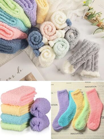 Liitrsh 36 Pairs Warm Plush Grip Socks Non Slip Fuzzy Socks Soft Hospital Socks for Winter Yoga Pilates Sleeping Women Slipper in Saudi Arabia