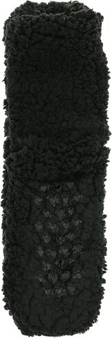 Women's Plush Full Sherpa Slipper Socks, One Size (Black) in Saudi Arabia