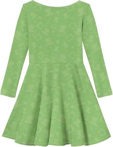 OZELANSAY Long Sleeve Swing Skater Dress for Girls Casual Cute Fall Dress Print Funny Outfits Party in Saudi Arabia