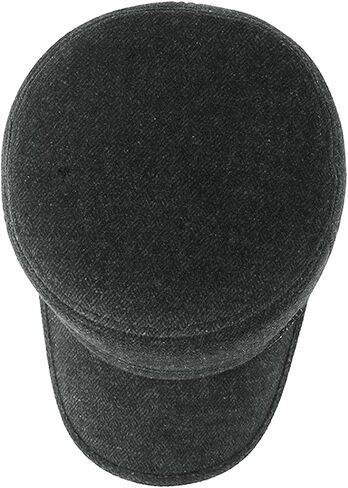 Mens Winter Flat Cap Woolen Cloth Warm Casual Elegant Adjustable Baseball Cap with Ear Flaps for Middle-Aged and Elderly in Saudi Arabia