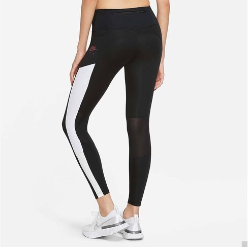 Nike Women's Leggings AIR DRI-FIT 7/8 Tight, Black/White in Saudi Arabia