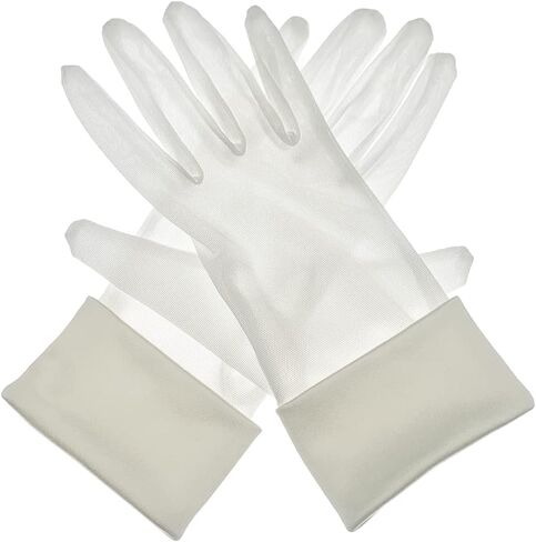 Bridal Gloves Satin Pearl Gloves Floral Gloves Short Gloves for Wedding Opera 1920s Party in Saudi Arabia