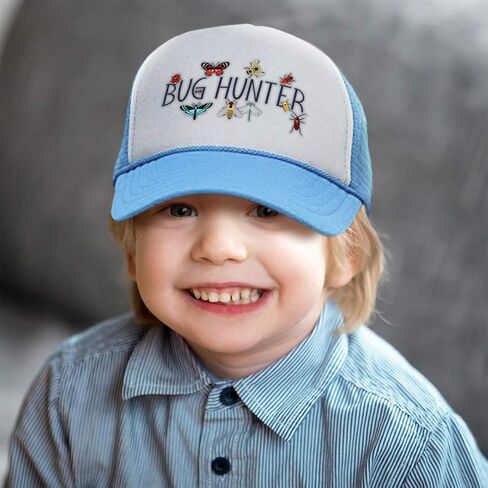 Custom Kids Trucker Hat Bug Hunter Hunting Polyester Boys Caps & Girls in Saudi Arabia