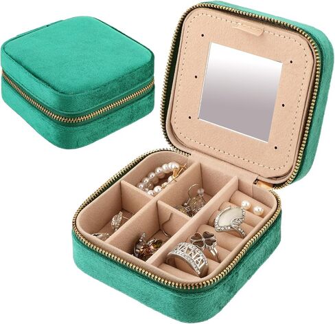 Jewelry Organizer Holder Travel Case Box Organizer Small Jewellery Necklace Earring Storage Home Decor Glasses Bag Women in Kuwait