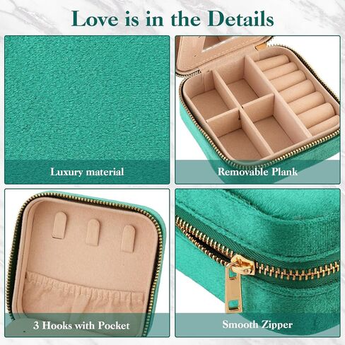 Jewelry Organizer Holder Travel Case Box Organizer Small Jewellery Necklace Earring Storage Home Decor Glasses Bag Women in Kuwait