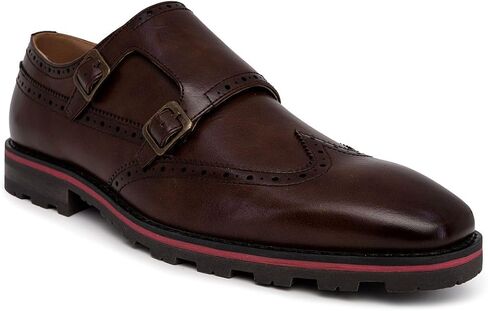 Nine West Men's Monk Strap Loafer: Vegan Leather Oxford Dress Shoes for Formal and Business Casual Comfort in Saudi Arabia