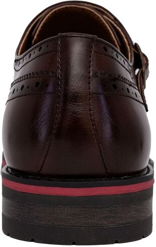 Nine West Men's Monk Strap Loafer: Vegan Leather Oxford Dress Shoes for Formal and Business Casual Comfort in Saudi Arabia