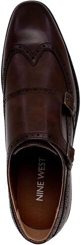 Nine West Men's Monk Strap Loafer: Vegan Leather Oxford Dress Shoes for Formal and Business Casual Comfort in Saudi Arabia
