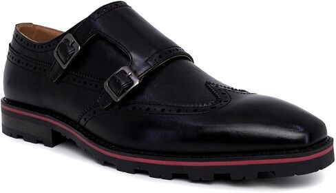 Nine West Men's Monk Strap Loafer: Vegan Leather Oxford Dress Shoes for Formal and Business Casual Comfort in Saudi Arabia
