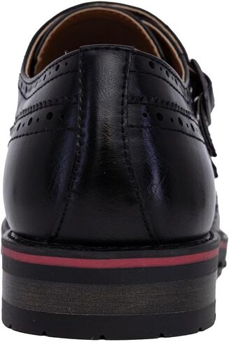 Nine West Men's Monk Strap Loafer: Vegan Leather Oxford Dress Shoes for Formal and Business Casual Comfort in Saudi Arabia