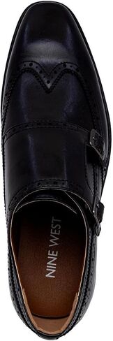 Nine West Men's Monk Strap Loafer: Vegan Leather Oxford Dress Shoes for Formal and Business Casual Comfort in Saudi Arabia