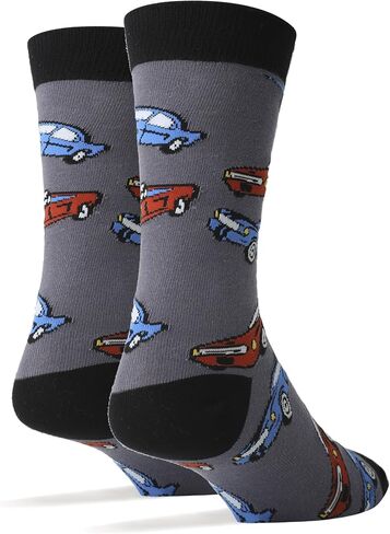 Oooh Yeah Men's Novelty Travel Transport Crew Socks, Fun Funny Sport Car Socks, Crazy Cool Casual Dress Socks in Saudi Arabia