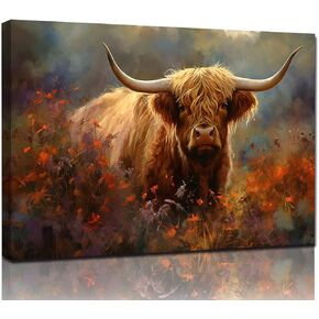 Sense&Sensitivity Arts Deer Wall Art: Deer Decorations, Elk Decor, Wildlife Wall Art, Deer Pictures for Home with Forest and Wildlife Canvas Wall Decoration. in Kuwait