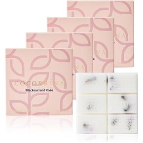 COCORRÍNA Scented Wax Melts - 4 Pack/ 2.11oz Soft Cotton Wax Warmer Cube Pack Gift Sets, Home Warmer Tart