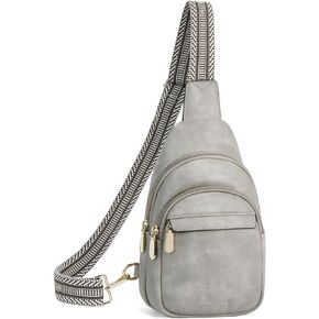 BOSTANTEN Small Sling Bag for Women Leather Crossbody Bags Fanny Pack Chest Bag for Travel