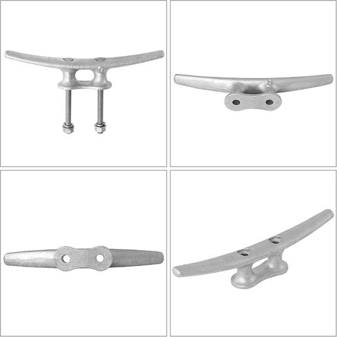 6/8/10/12/14 inch Dock Cleats With Bolts,Hot Dipped Galvanized Cast Iron Boat Cleats,Rope Cleat Boat Dock Cleats for Boat Docks,Decks,Piers for Tying up Boats,Marine Decor(1,2,4,5,6,8,10,12 Pack) in Kuwait