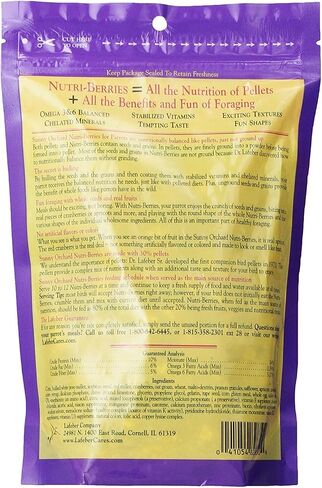 LAFEBER'S Tropical Fruit Nutri-Berries Pet Bird Food, Made with Non-GMO and Human-Grade Ingredients, for Macaws and Cockatoos, 3 lb in Kuwait