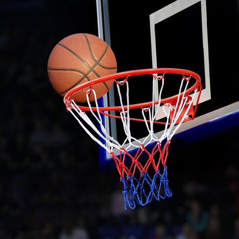 MIUDGIG 18" Basketball Rim Replacement, Heavy Duty Breakaway Rim and Net, Universal Professional Solid Steel Backboard Rims Fits In-Ground and Wall-Mounted Basketball Hoops, Indoor/Outdoor in Kuwait