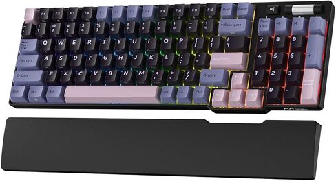 RK ROYAL KLUDGE RK96 RGB Limited Ed, 90% 96 Keys Wireless 3-Mode BT5.0/2.4G/USB-C Hot Swappable Mechanical Keyboard w/Wrist Rest, Volume Control, Software, Massive Battery, RK Viridian Switch in Kuwait