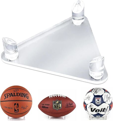 BCW Acrylic Basketball Stand Football Stand Soccer Ball Stand - Sleek Anti-Slip Design | Football, Soccer, Basketball Display in Saudi Arabia