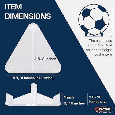 BCW Acrylic Basketball Stand Football Stand Soccer Ball Stand - Sleek Anti-Slip Design | Football, Soccer, Basketball Display in Saudi Arabia