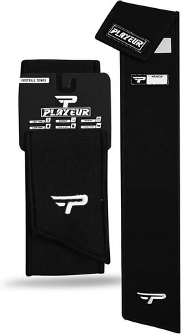 Every Play Counts. Play with Heart. Trust Our Football Towels for Unbeatable Grip & Clear Vision - Lightweight for All Your Sports Gear (Adult, Black) in Kuwait