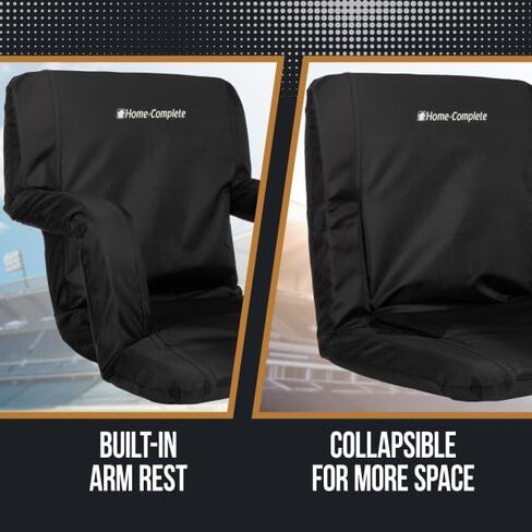 مجموعة وسائد هوم كاملة مكونة من مقعدين للملعب مع دعم مبطن للظهر، ومساند للذراعين، و6 أوضاع للاستلقاء، وأشرطة حمل محمولة، عبوتان، باللون الأسود in Kuwait