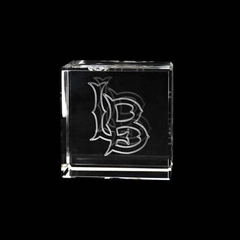 Fan Frenzy Gifts School Logo Crystal Cube | Paper Weight in Saudi Arabia