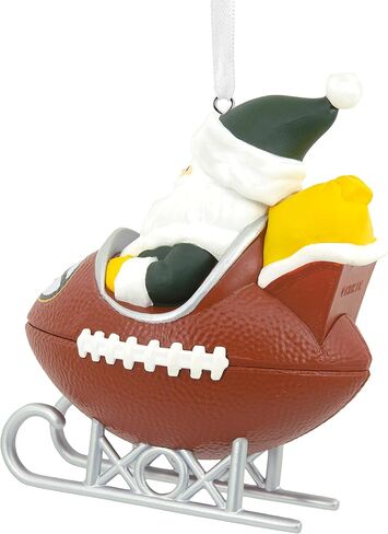 زينة عيد الميلاد من Hallmark NFL Chicago Bears Santa لكرة القدم، متعددة الألوان (0001OSL2149) in Kuwait