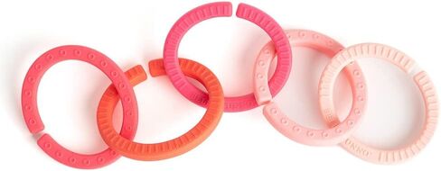 بيلا تونو هابي لينكس - وصلات سيليكون مونتيسوري للأطفال وألعاب أطفال من السيليكون الناعم، ألعاب تنموية للعب والتسنين والمهارات الحركية الإجمالية والتعرف على الألوان والمزيد، فتاة متدرجة in Kuwait