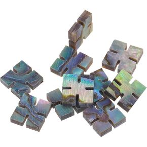 Musiclily Pro 11.5mm Natural Paua Abalone Shell Diamonds Snowflake Guitar Fretboard Inlay Dots (Set of 10)