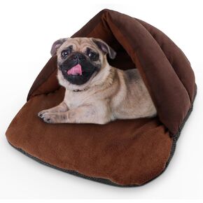 Dog Beds for Small Dogs - Washable Small Dog Bed, Cozy Cave Dog Bed, Ultra Soft Medium Dog Beds for Medium Dogs, Self-Warming Cat Sleeping Bag, Non-Slip Bottom Pet Dog Bed, Cat Beds for Indoor Cats