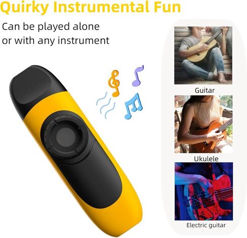 كازو للبالغين، كازو للأطفال مع 30 غشاء فلوت، آلات موسيقية كازوس، سهلة تعلم الآلات الموسيقية للبالغين والأطفال، هدية العيد لجميع الأعمار (أسود) in Kuwait