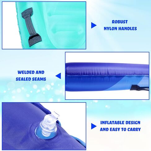Zhanmai 3 Pcs Inflatable Surf Boards with Handles Lightweight Swimming Summer Floating Surfboard Surfing Float Board Fun Surf Boards Surfing Swimming Water Board for Kids, 3 Styles in Saudi Arabia